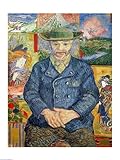 IMAGE OF Pere Tanguy Beautiful MUSEUM WRAP CANVAS Print with Added BRUSHSTROKES Vincent Van Gogh 18x24