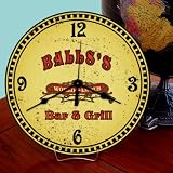 BALLS'S Bar and Grill Wall or Table Clock USA