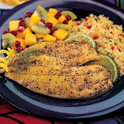 Omaha Steaks 4 (6 oz.) Lemon Peppered Tilapia Fillets