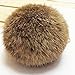 Minigianni Rabbit Fur Ball Pom Pom Keychain Gold Plated Keychain Pendant for Handbag Wallet Purse Car Key (Brown)