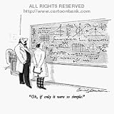 'Oh, if only it were so simple.' Cartoon print by Bernard Schoenbaum, Published in The New Yorker on 12/28/1987