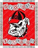 NCAA Georgia Bulldogs Jacquard Woven Baby Throw