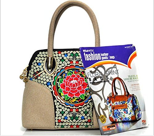 Vintage Women Handmade Floral Embroidered Embroidery Fabric Ethnic bag Shoulder Bag girl gift handbag wallet purse bag