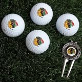 NHL Chicago Blackhawks Four Golf Ball Gift Set