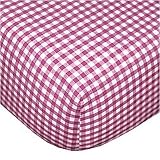 Tadpoles Basics 2-pc. Fitted Crib Sheet Set - Fuchsia Gingham