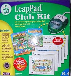 LeapFrog LeapPad Club Kit with Mind Station Connector, Leap's Pond Magazine, Reading Activity Sheets & 2mb Data Re-Useable Cartridge, Leap Frog, Leap Pad