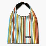 Bella Tunno - Cowboy Brown Multi Stipe Bib with Brown Back