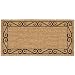 Wrought Iron Border Door Mat - Tan/ Black (36x72")&Acirc;&nbsp;
