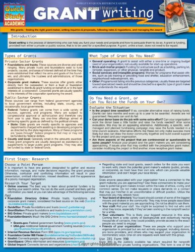 Grant Writing (Quick Study: Academic)