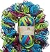 Clearance Pack of 3 Balls Metallic Dee Ruffle Scarf Yarn Mix Colors Lot (mix21)