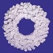 36" Crystal White Artificial Spruce Christmas Wreath - Unlit