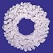 36" Crystal White Artificial Spruce Christmas Wreath - Unlit