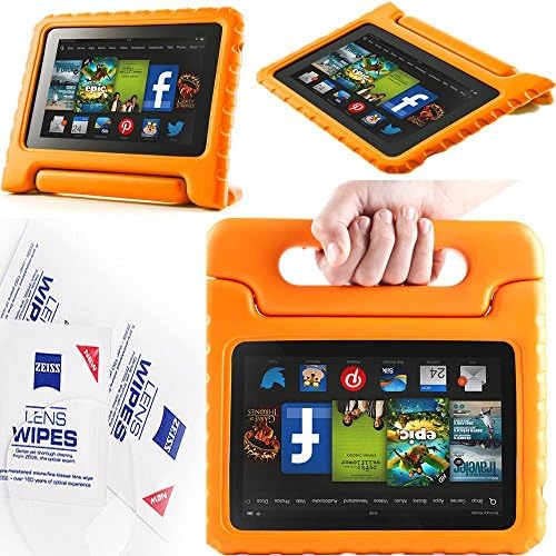 2013 Kindle Fire Hd 7" Cover Case Slim Fit Silicone Plastic Dual Protective Back Cover Standing Case Kid Proof Case for Amazon Kindle Fire Hd 7 Inch(will Not Fit Hd or HDX Models)-multiple Color Options (EVA-Kindle Fire HD 7(2013):Orange)