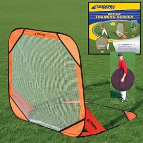 Buy Champro Pop-Up Baseball Screens ORANGE 7 X 7