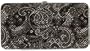 Black, Silver & Copper Paisley Fabric Metropolitan Hard Case Wallet