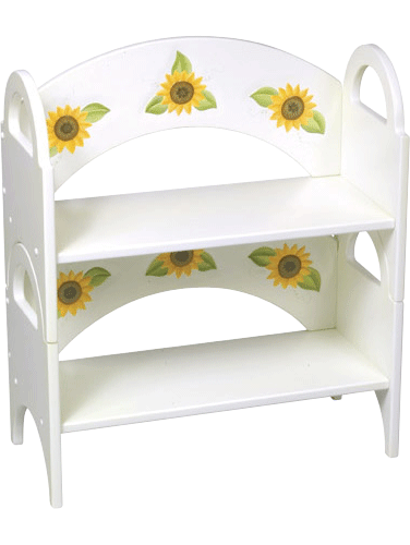 Guidecraft Sunflower Stacking Bookshelves