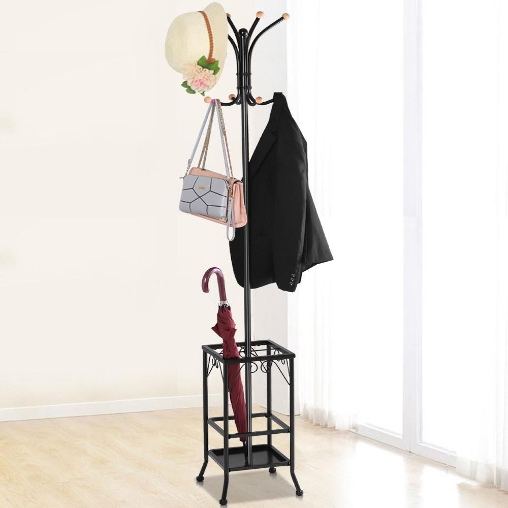 Yaheetech Metal Coat Rack Umbrella Stand Holder Vintage