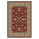 Universal Rugs 104720 Red 9x12 Area Rug, 8-Feet 9-Inch by 12-Feet 3-Inch