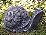 Eigenschaften Tiefes Kunsthandwerk GbR  / Steinfigur Schnecke groß schiefergrau
