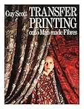 Transfer printing onto man-made fibres