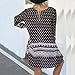 EFINNY Women's Bohemia Style Long Sleeve Sundress Beach Dress