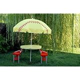 Girls Softball Table Umbrella Folding Set - Good Gift Idea