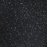 American Crafts DuoTone Glitter Cardstock 12"x12"-Black  15 per pack