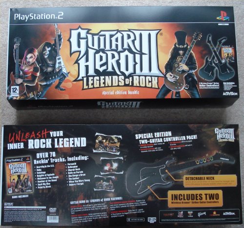Guitar Hero Iii Legends Of Rock Special Edition 2 Wireless Guitar Bundle With Game Picture