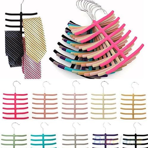 Chic Belt Necktie Scarves Hanger Rack Closet Organiser Space Saving Holder