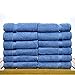 Chakir Turkish Linens Premium Cotton Absorbent Turkish Towels (Washcloths - 12 Piece, Wedgewood)