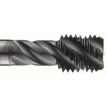 Dormer MTT-X E051 Powdered Metal Spiral Flute Threading Tap, For Mild Steel, Coolant-Through, TiAlN Coated, Round Shank With Square End, Modified Bottoming Chamfer