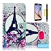 S6 Case, Galaxy S6 Wallet Case, Tradekmk(TM) Brand New Stylish PU Leather Stand Wallet Slim Protector Case Cover[Colored Drawing Pattern] For Samsung Galaxy S6 [+Stylus+Screen Protector+Cleaning Cloth]-(Series-E)