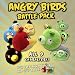 Angry Birds 5" Plush Vs. Pig All with Sound Battle Pack Plus Free Silly Bandz & Backpack Clip