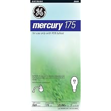 GE Lighting 26439 Mercury Hid Mogul Base DX39 Light Bulb, 175-Watt