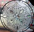 Stained Glass Window Panel 18'' X 18'' Round {9037-58}
