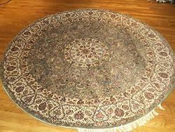 Handmade India Round Tabriz Rug 8'x8'