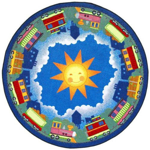 In Training Preschool Rug Round 5' 4 Diameter Best Buy! w Cubbies