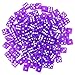 100-Pack of Bulk Six Sided Dice - Standard 16mm Size - Great for Board Games, Casino Parties and Games, Party Favors, Teaching Math, and Tabletop RPGs - Purple
