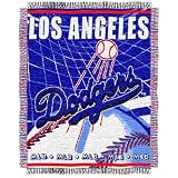 MLB Los Angeles Dodgers 48-Inch-by-60-Inch Jacquard Acrylic Throw