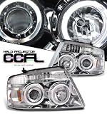 04-08 Ford F150 Projector Headlight Chrome W/CCFL Halo