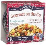 St. Dalfour Gourmet On The Go, Ready to Eat  Three Beans with Sweet Corn, 6.2 Ounce Tins (Pack of 6)