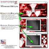 Nintendo DS Lite Radioactive Red WraptorSkinz TM Skin Kit by TuneTattooz TM