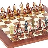 American West Chessmen & Astor Place Chess Board From Spain.