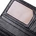 Women NFC RFID Blocking Wallet Black Slim Secure Credit Card Case For Ladies 11 Slots
