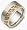 10mm Platinum and 18 Karat Gold Comfort Fit Wedding Band - 6.25