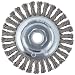 CGW 60520 Knot Wire Wheel Brush, Fast Cut, Carbon, 4" Diameter, 0.020mm Diameter, 5/8"-11 Arbor, 20000 rpm  (Pack of 1)