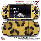 Leopard Skin WraptorSkinz Skin and Screen Protector Kit fits Sony PSP 3000