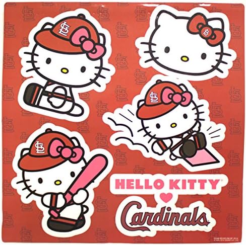 MLB Licensed St. Louis Cardinals Hello Kitty Magnets