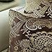 CaliTime Cushion Cover Throw Pillow Case Shell 18 X 18 Inches Both Sides, Vintage Paisley Damask Floral, Brown