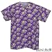 LSU Tigers Scrubs Top Shirt LSU 100% Natural Cotton - NOT a CHEAP BLEND - For HIM or HER- GIFT Ideas for Man Men Woman Women Ladies Nurses MOM Mother or DAD Father